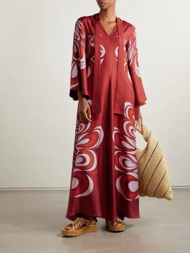 La DoubleJ Icon Magnifico Printed Silk-twill Maxi Dress | Thumbnail 2 La DoubleJ Icon Magnifico Printed Silk-twill Maxi Dress | Thumbnail 2