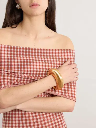 Alaïa Bumper Gold-tone Cuff | Thumbnail 2