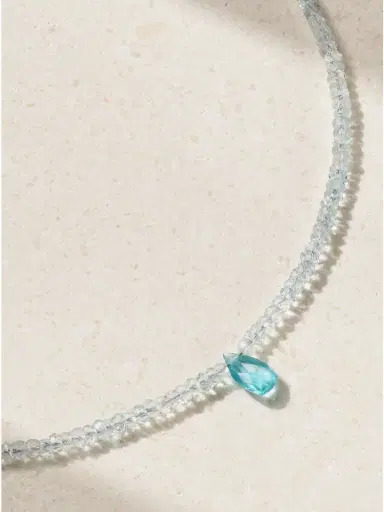 JIA JIA Gold, Aquamarine And Apatite Necklace | Thumbnail 4 JIA JIA Gold, Aquamarine And Apatite Necklace | Thumbnail 4
