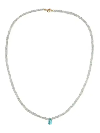 JIA JIA Gold, Aquamarine And Apatite Necklace | Thumbnail 1 JIA JIA Gold, Aquamarine And Apatite Necklace | Thumbnail 1