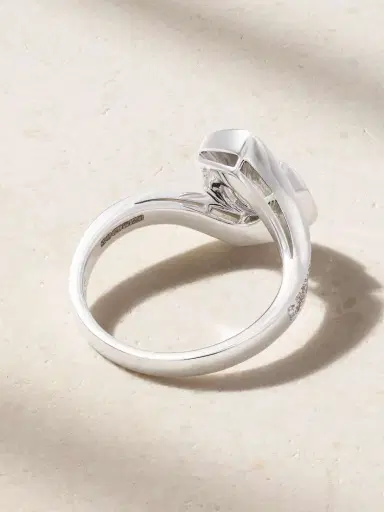 David Morris Frozen Kiss 18-karat White Gold Diamond Ring | Thumbnail 3 David Morris Frozen Kiss 18-karat White Gold Diamond Ring | Thumbnail 3