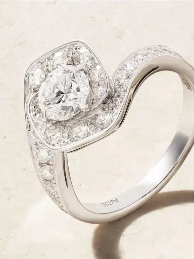 David Morris Frozen Kiss 18-karat White Gold Diamond Ring | Thumbnail 4 David Morris Frozen Kiss 18-karat White Gold Diamond Ring | Thumbnail 4