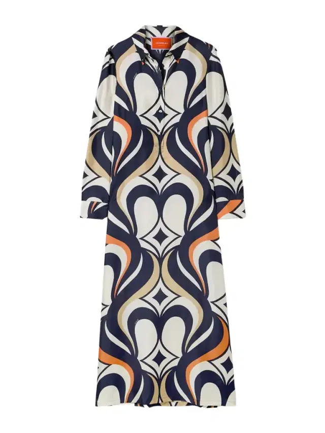 Icon Printed Silk-twill Maxi Shirt Dress