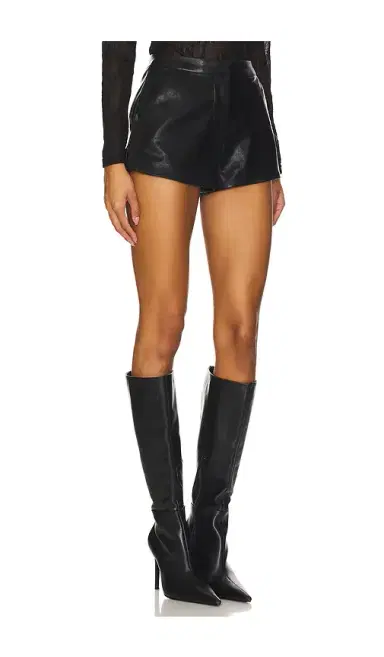 Lovers and Friends Reese Faux Leather Short | Thumbnail 2 Lovers and Friends Reese Faux Leather Short | Thumbnail 2