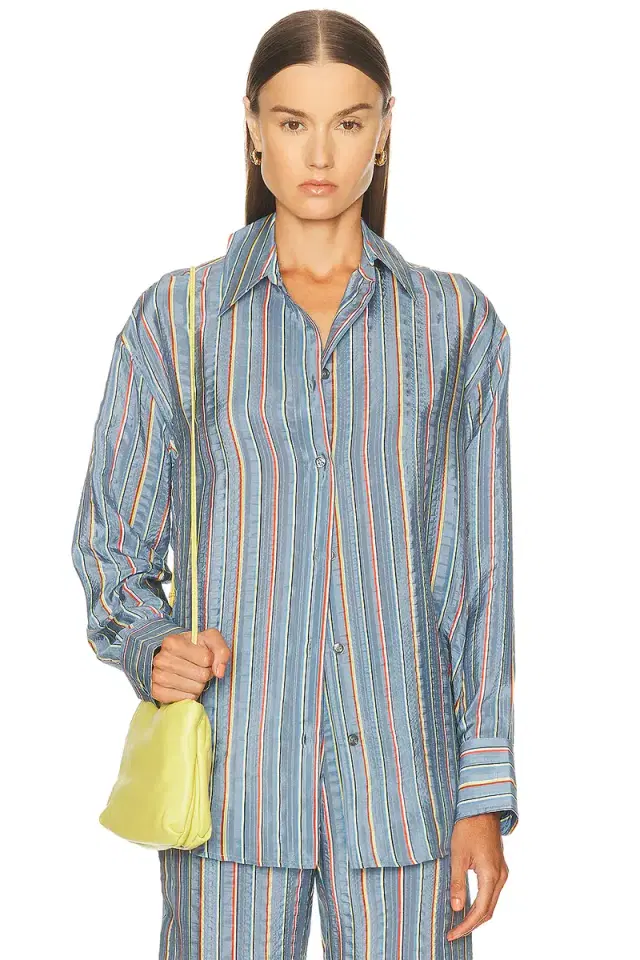 The Elder Statesman Striped Big Shirt