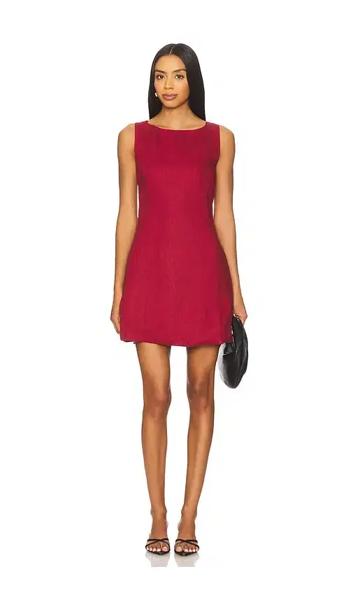 AEXAE x REVOLVE Boat Neck Low Back Mini Dress