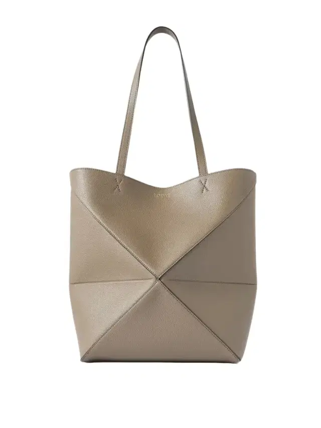 Puzzle Fold Convertible Medium Leather Tote