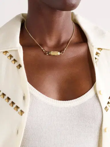 Marie Lichtenberg Coco Baby Locket 18-karat Gold Diamond Necklace | Thumbnail 2 Marie Lichtenberg Coco Baby Locket 18-karat Gold Diamond Necklace | Thumbnail 2