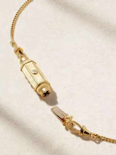 Marie Lichtenberg Coco Baby Locket 18-karat Gold Diamond Necklace | Thumbnail 3 Marie Lichtenberg Coco Baby Locket 18-karat Gold Diamond Necklace | Thumbnail 3