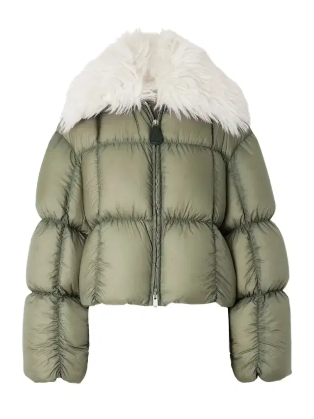 Plush-trimmed Padded Quilted Shell Jacket