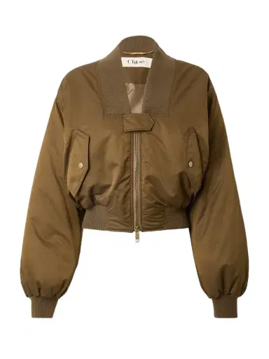 Chloé Cropped Shell Bomber Jacket | Thumbnail 1