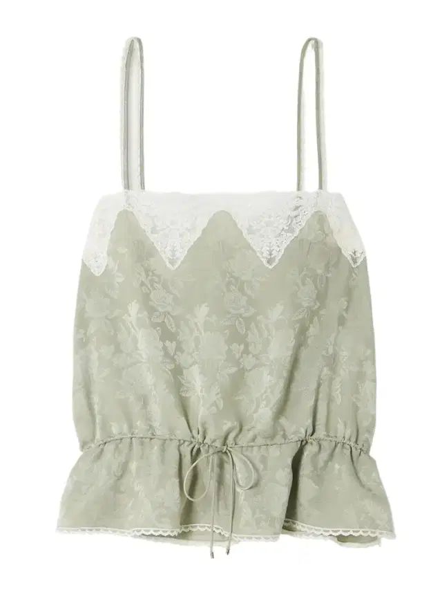 Lace-trimmed Silk-jacquard Camisole