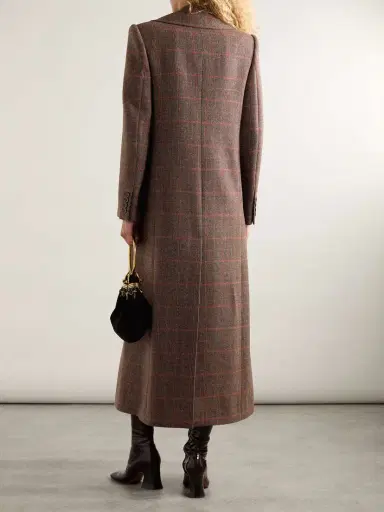 Chloé Double-breasted Checked Wool Coat | Thumbnail 4