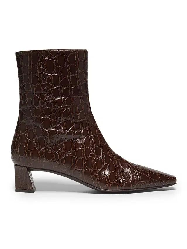 Giuseppe Zanotti Women's Brenda Embossed Leather 45MM Booties - Caffe Oro