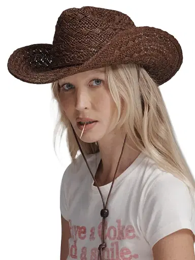 Lack of color Women's X Phoenix Woven Paper Cowboy Hat - Carob - Size Large | Thumbnail 2 Lack of color Women's X Phoenix Woven Paper Cowboy Hat - Carob - Size Large | Thumbnail 2