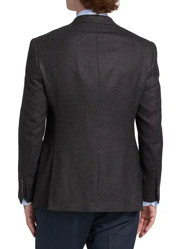 Emporio Armani Men's Micro Pattern Wool-Cashmere Sport Coat - Brown | Thumbnail 5 Emporio Armani Men's Micro Pattern Wool-Cashmere Sport Coat - Brown | Thumbnail 5