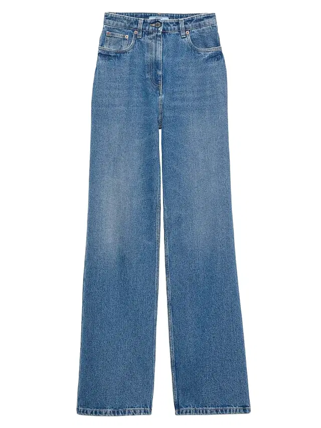 Prada Women's Five-Pocket Denim Jeans - Blue