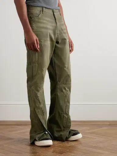 Satoshi Nakamoto Enduro Straight-Leg Padded Distressed Jeans - Men | Thumbnail 3