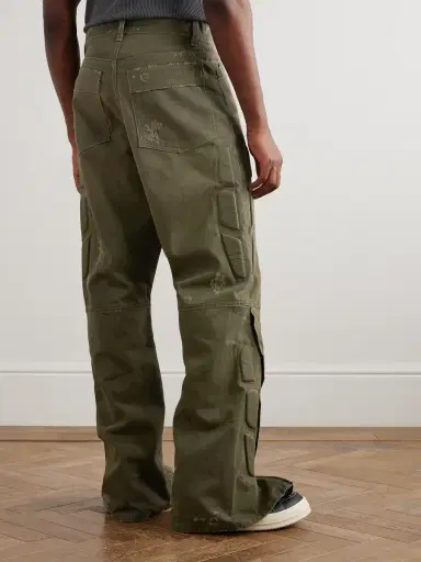 Satoshi Nakamoto Enduro Straight-Leg Padded Distressed Jeans - Men | Thumbnail 4