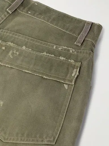 Satoshi Nakamoto Enduro Straight-Leg Padded Distressed Jeans - Men | Thumbnail 5