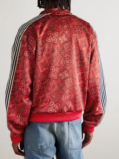 KAPITAL Cookie Bandana-Print Striped Shell Track Jacket - Men | Thumbnail 3