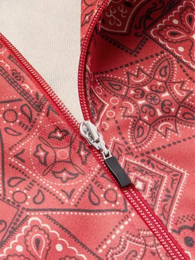 KAPITAL Cookie Bandana-Print Striped Shell Track Jacket - Men | Thumbnail 4