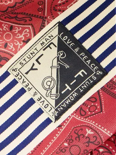 KAPITAL Cookie Bandana-Print Striped Shell Track Jacket - Men | Thumbnail 5