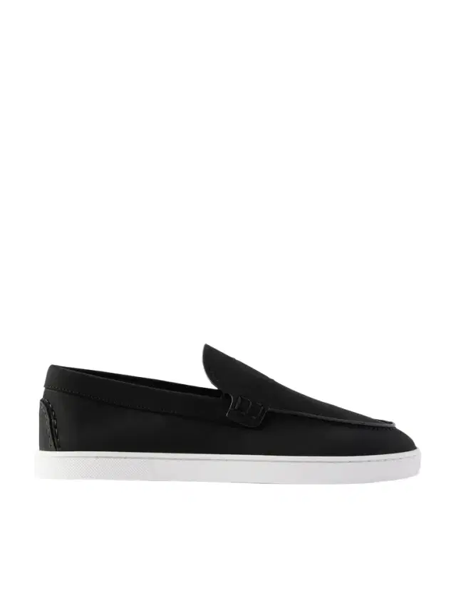 Christian Louboutin Moonboat Logo-Embossed Nubuck Loafers - Men
