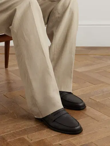 Manolo Blahnik Perry Full-Grain Leather Penny Loafers - Men | Thumbnail 2 Manolo Blahnik Perry Full-Grain Leather Penny Loafers - Men | Thumbnail 2