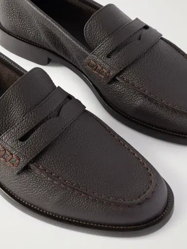 Manolo Blahnik Perry Full-Grain Leather Penny Loafers - Men | Thumbnail 5 Manolo Blahnik Perry Full-Grain Leather Penny Loafers - Men | Thumbnail 5