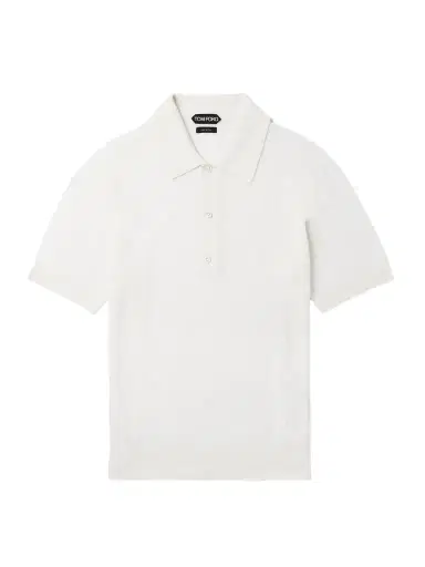 Tom Ford Slim-Fit Waffle-Knit Wool Polo Shirt - Men | Thumbnail 1 Tom Ford Slim-Fit Waffle-Knit Wool Polo Shirt - Men | Thumbnail 1