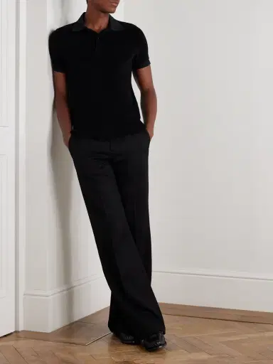 Tom Ford Slim-Fit Cotton-Blend Terry Polo Shirt - Men | Thumbnail 2