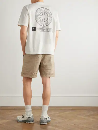Stone Island Logo-Print Cotton-Jersey T-Shirt - Men | Thumbnail 2