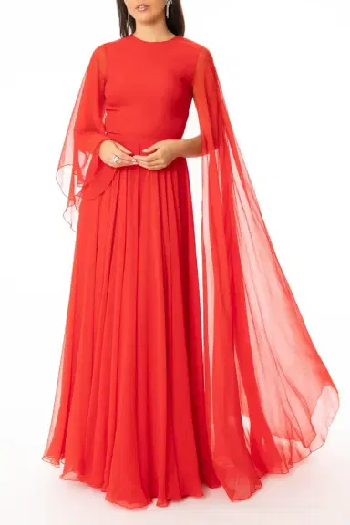 Givenchy Long Drape Dress | Thumbnail 2