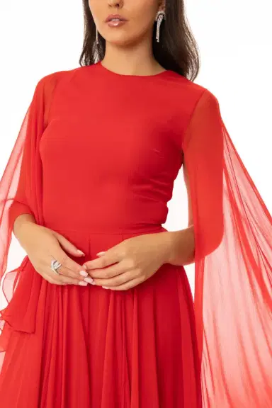 Givenchy Long Drape Dress | Thumbnail 3