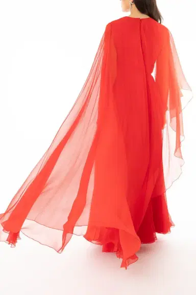 Givenchy Long Drape Dress | Thumbnail 4