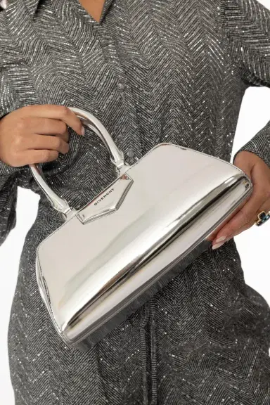 Givenchy Small Antigona Bag - Light Silvery | Thumbnail 2 Givenchy Small Antigona Bag - Light Silvery | Thumbnail 2