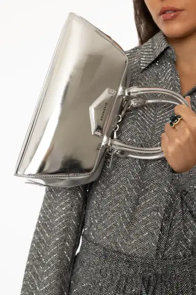 Givenchy Small Antigona Bag - Light Silvery | Thumbnail 3 Givenchy Small Antigona Bag - Light Silvery | Thumbnail 3