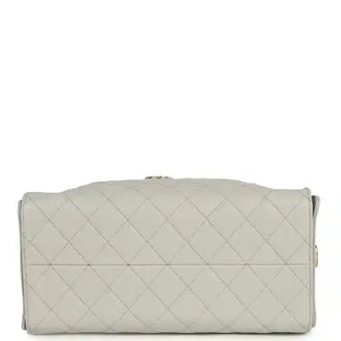 Chanel Chanel Medium 25 Hobo Bag Light Grey Caviar Antique Gold Hardware | Thumbnail 7