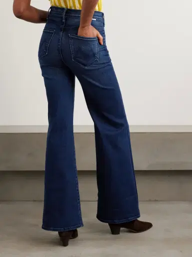 Mother The Hustler Roller Sneak High-rise Wide-leg Jeans | Thumbnail 4 Mother The Hustler Roller Sneak High-rise Wide-leg Jeans | Thumbnail 4