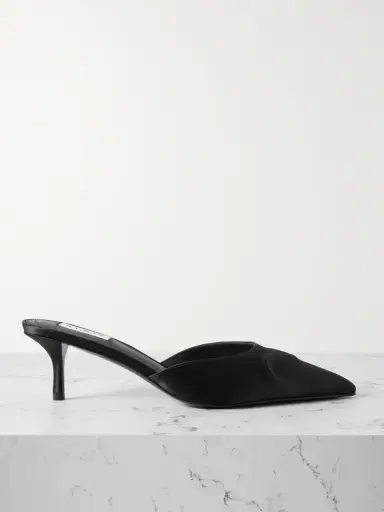 Alaïa 55 Satin Mules | Thumbnail 1 Alaïa 55 Satin Mules | Thumbnail 1
