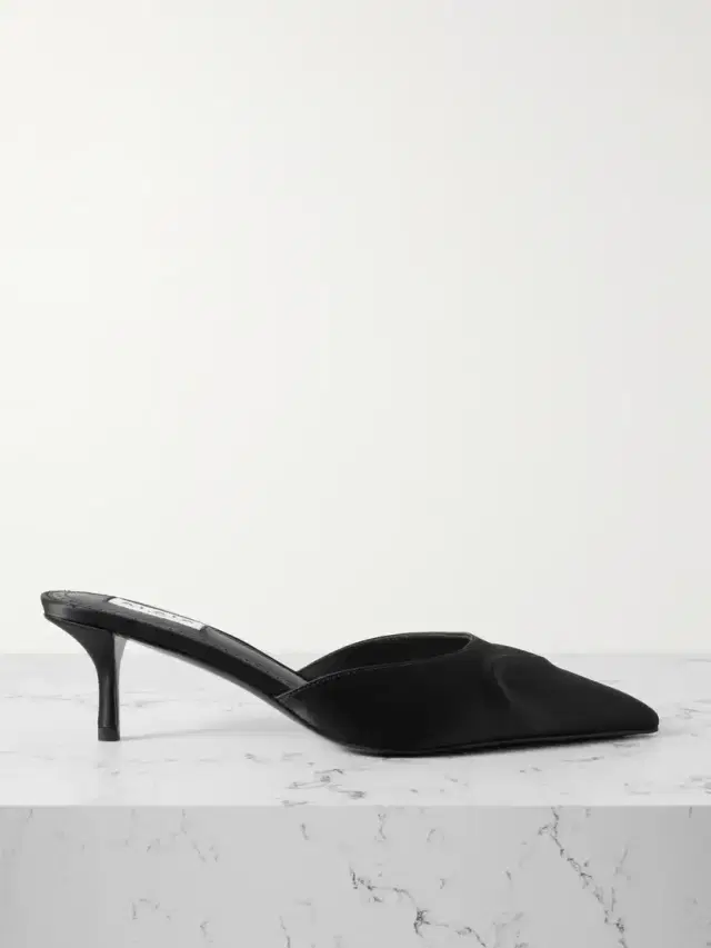 55 Satin Mules
