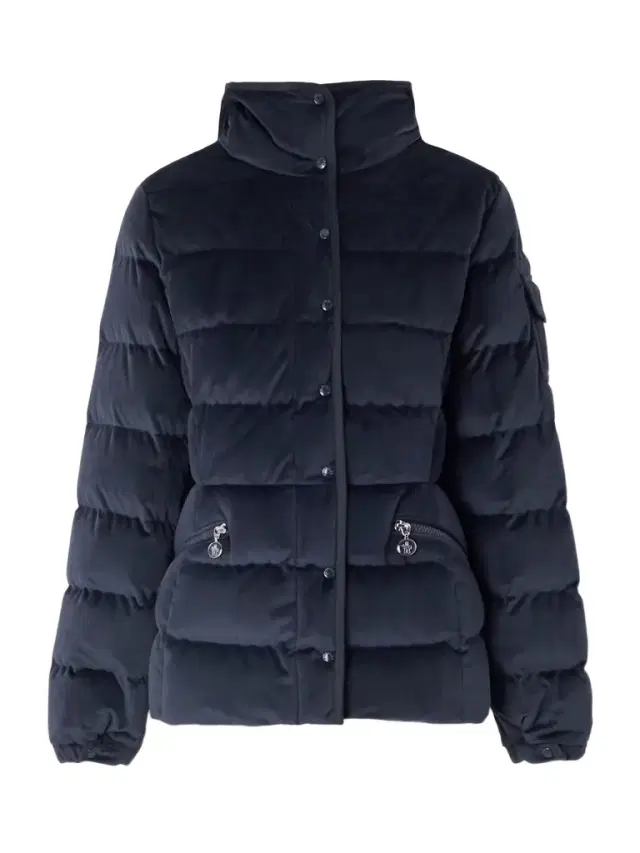 Barante Quilted Velour Hooded Down Jacket