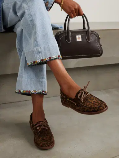 Gianvito Rossi Vandée Leopard-print Suede Boat Shoes | Thumbnail 2 Gianvito Rossi Vandée Leopard-print Suede Boat Shoes | Thumbnail 2