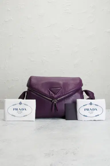 Prada Padded Nappa Signaux Shoulder Bag | Thumbnail 12