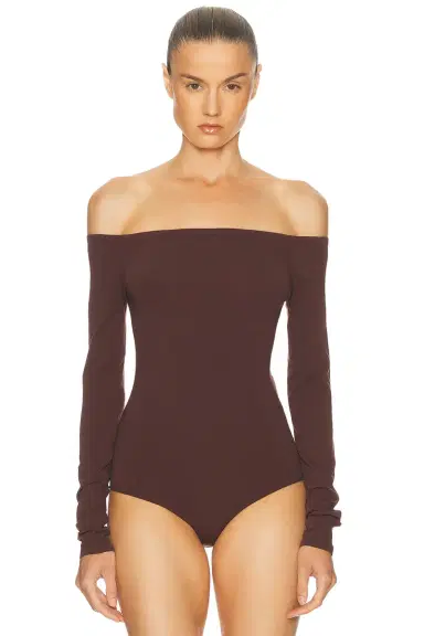 Alaïa Off The Shoulder Bodysuit | Thumbnail 2 Alaïa Off The Shoulder Bodysuit | Thumbnail 2