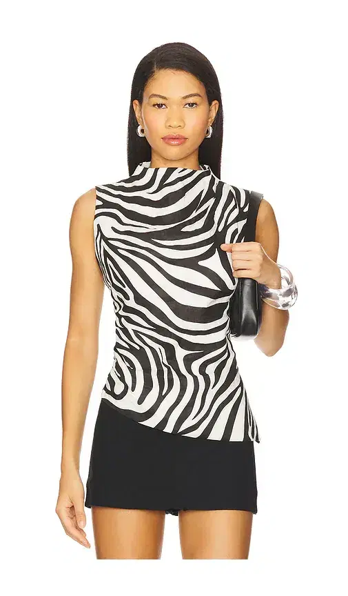 AEXAE x REVOLVE Linen Ruched Top