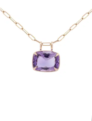 Wish Fine Jewelry Amethyst 18K Gold Statement Pendant | Thumbnail 1 Wish Fine Jewelry Amethyst 18K Gold Statement Pendant | Thumbnail 1