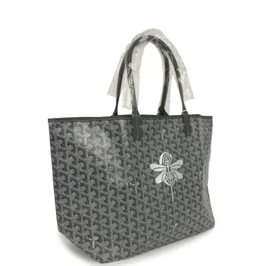 goyard Goyard Goyardine Grey St. Louis PM Tote Bag Palladium Hardware | Thumbnail 2