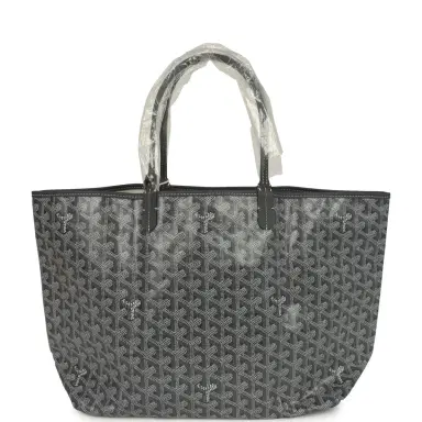 goyard Goyard Goyardine Grey St. Louis PM Tote Bag Palladium Hardware | Thumbnail 5